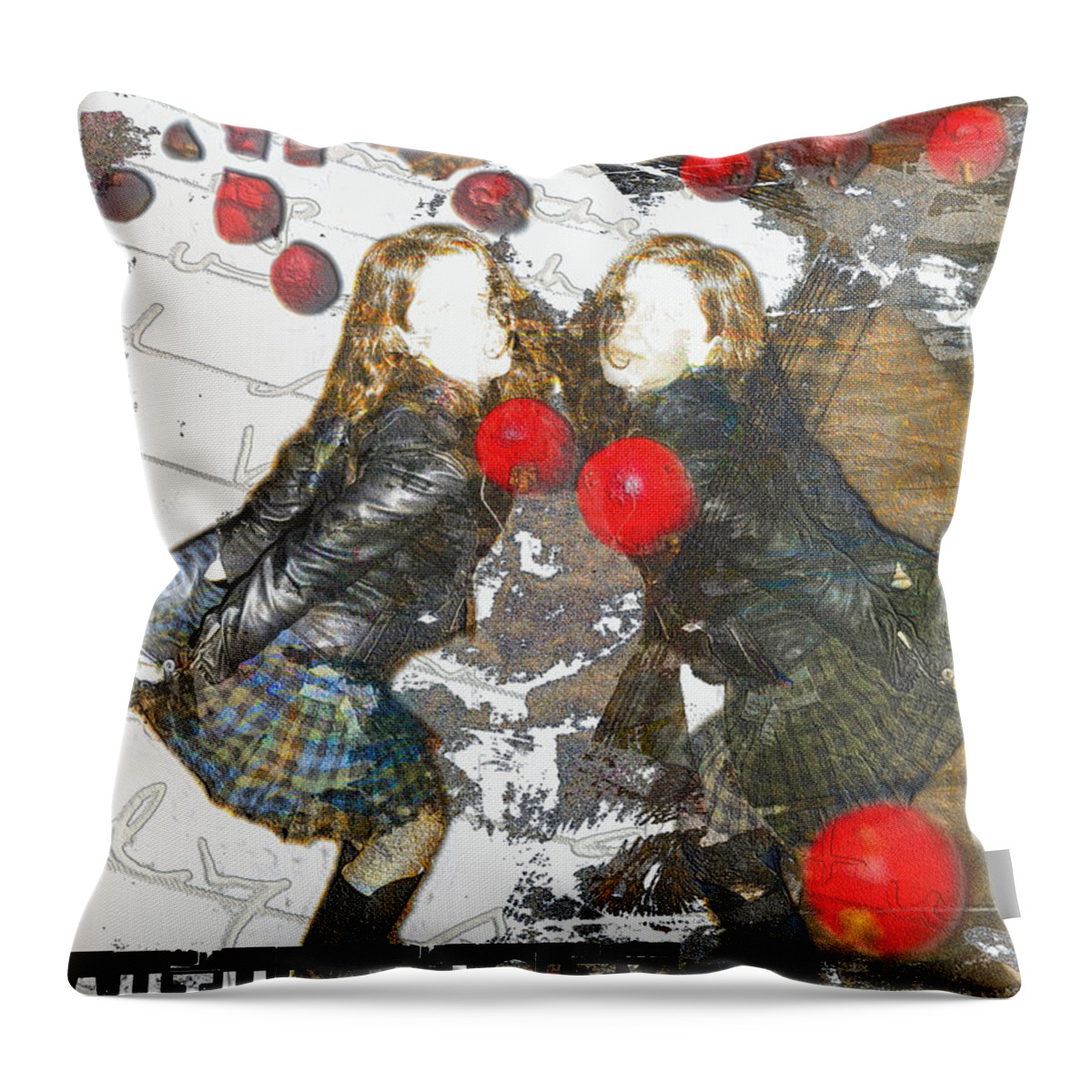 Girls Throw Pillow featuring the digital art Authenticity by Melissa D Johnston