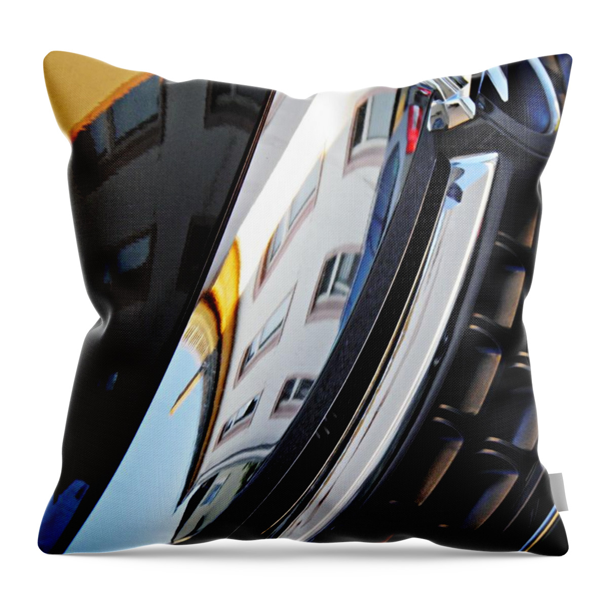Grill Throw Pillow featuring the photograph Auto Grill 23 by Sarah Loft