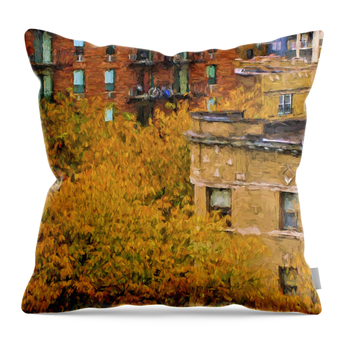 Chicago Throw Pillow featuring the photograph Autumn in Chicago by Ginger Wakem
