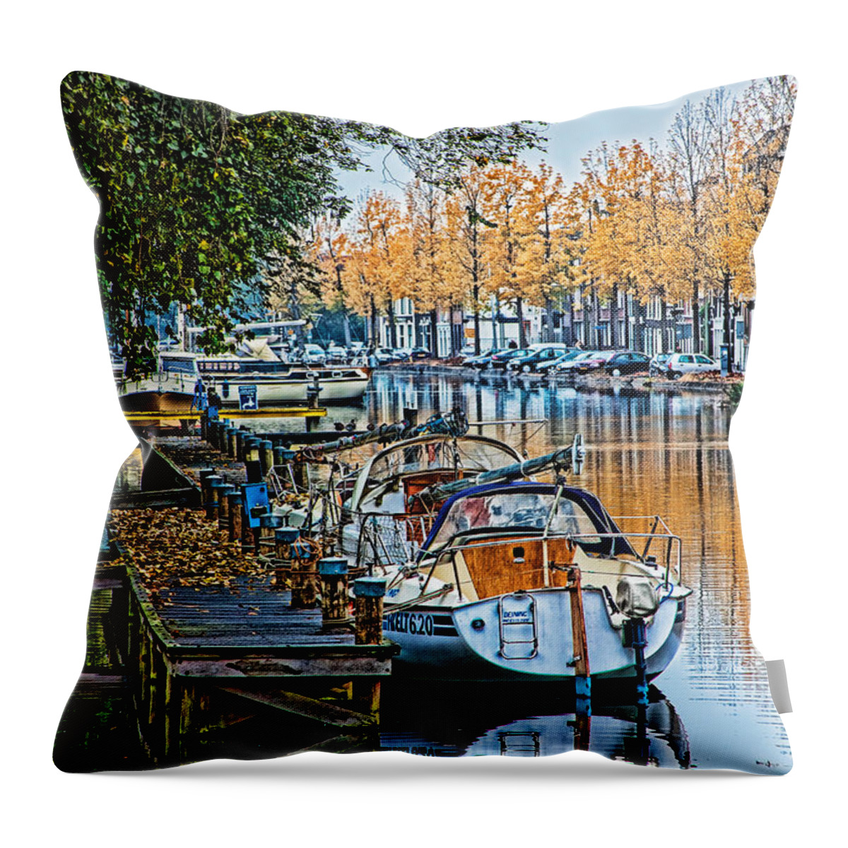 Gouda Throw Pillow featuring the photograph Autumn in Holland-2 by Casper Cammeraat