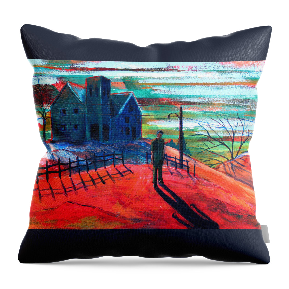 Autumn Throw Pillow featuring the painting Autumn by Rollin Kocsis