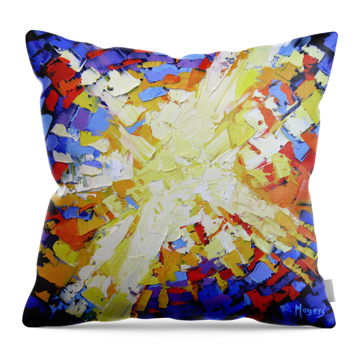 Mike Throw Pillow featuring the painting Awake My Soul by Mike Moyers