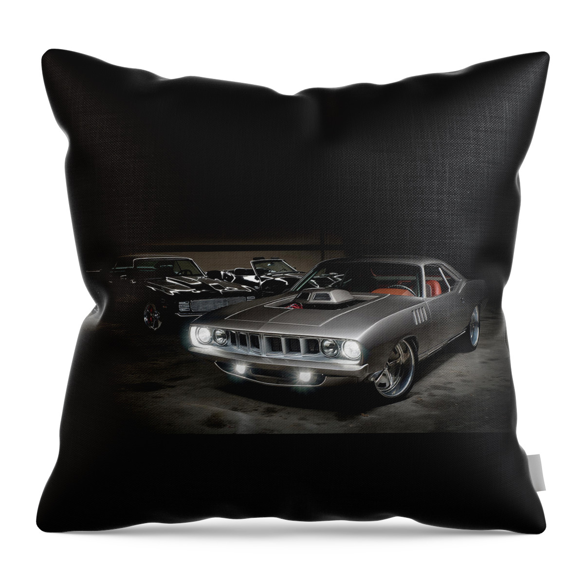 Custom Throw Pillow featuring the digital art Ba Ba Barracuda by Douglas Pittman