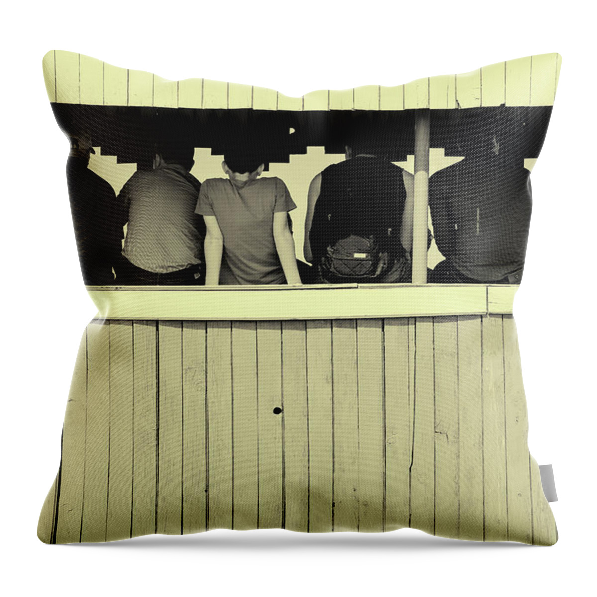 Event Throw Pillow featuring the photograph Back to Backs by John Williams