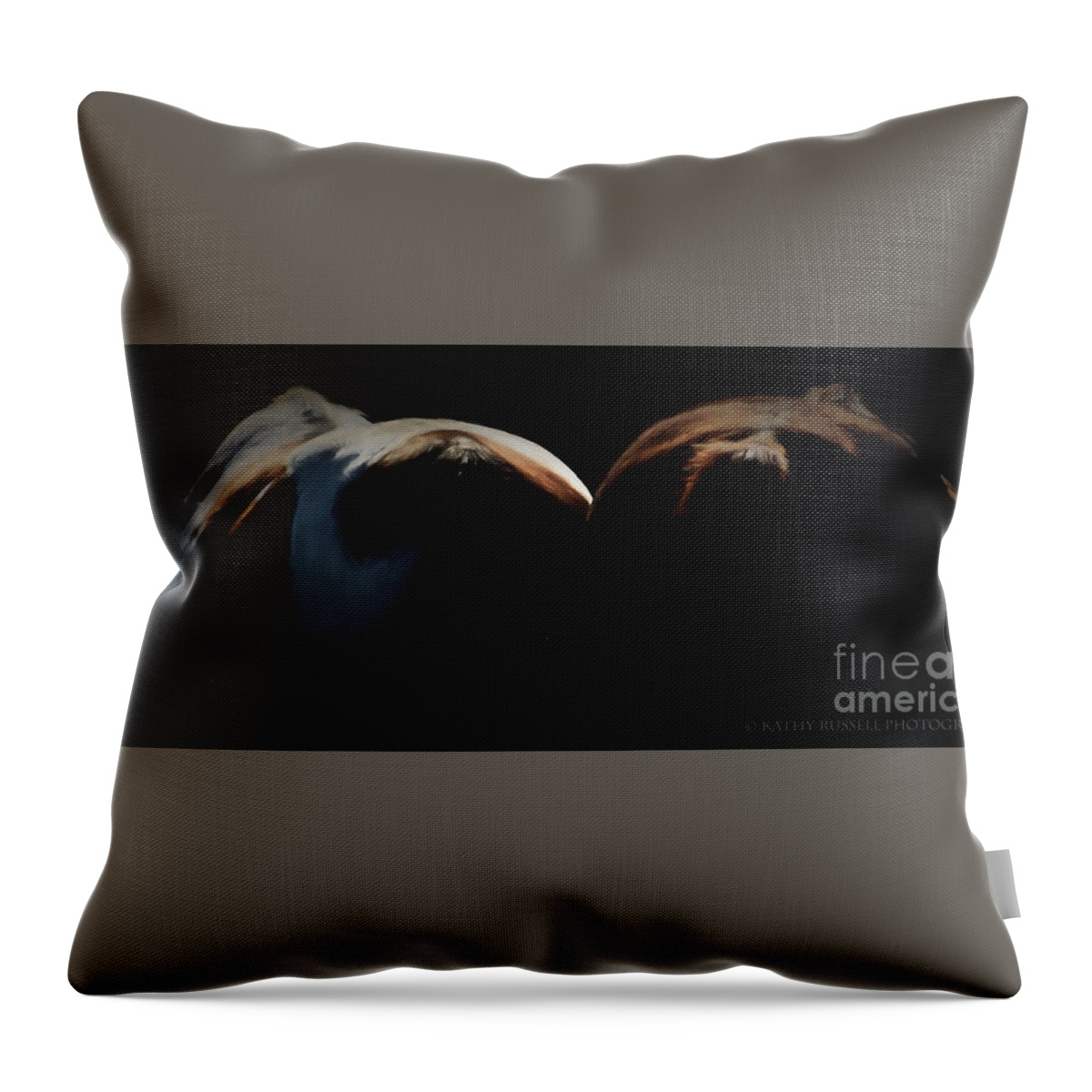  Throw Pillow featuring the photograph Backsides by Kathy Russell