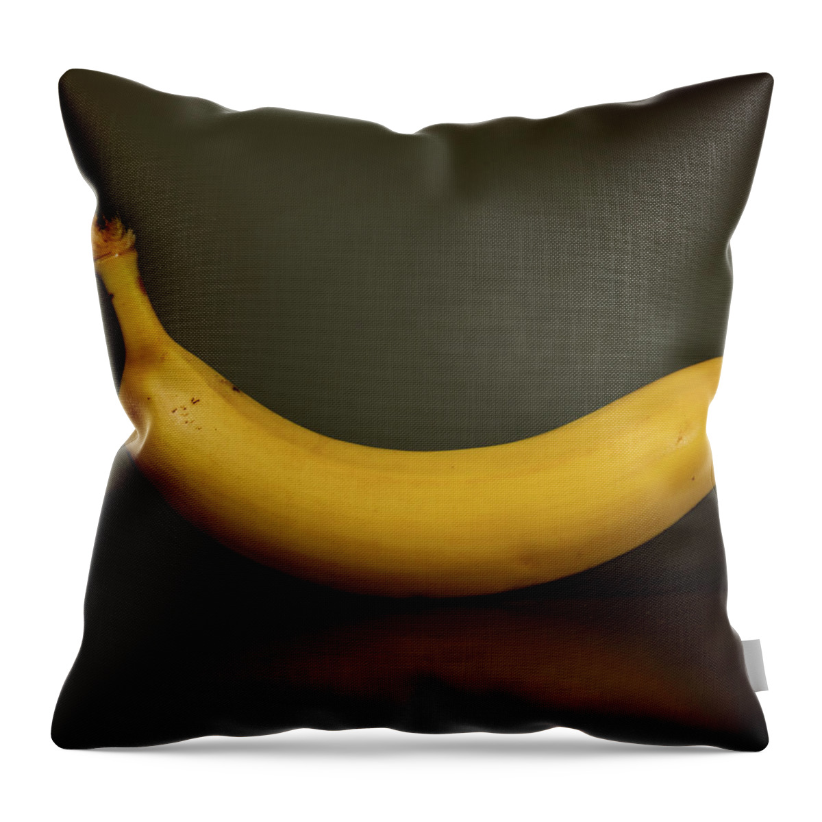 Fruit Throw Pillow featuring the photograph Banana In Elegance by Hyuntae Kim