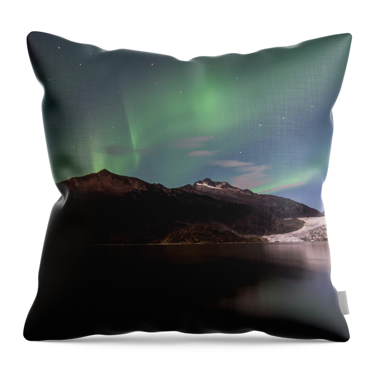 Northern Lights Throw Pillow featuring the photograph Bands by David Kirby