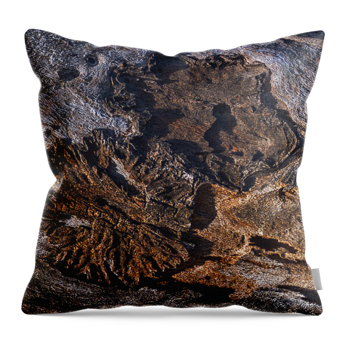 Tree Throw Pillow featuring the photograph Bark Designs by Sandra Selle Rodriguez