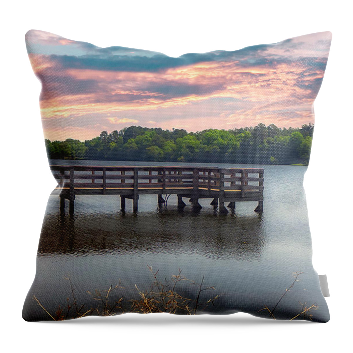 Lake Throw Pillow featuring the photograph Barnwell Lake by David Palmer