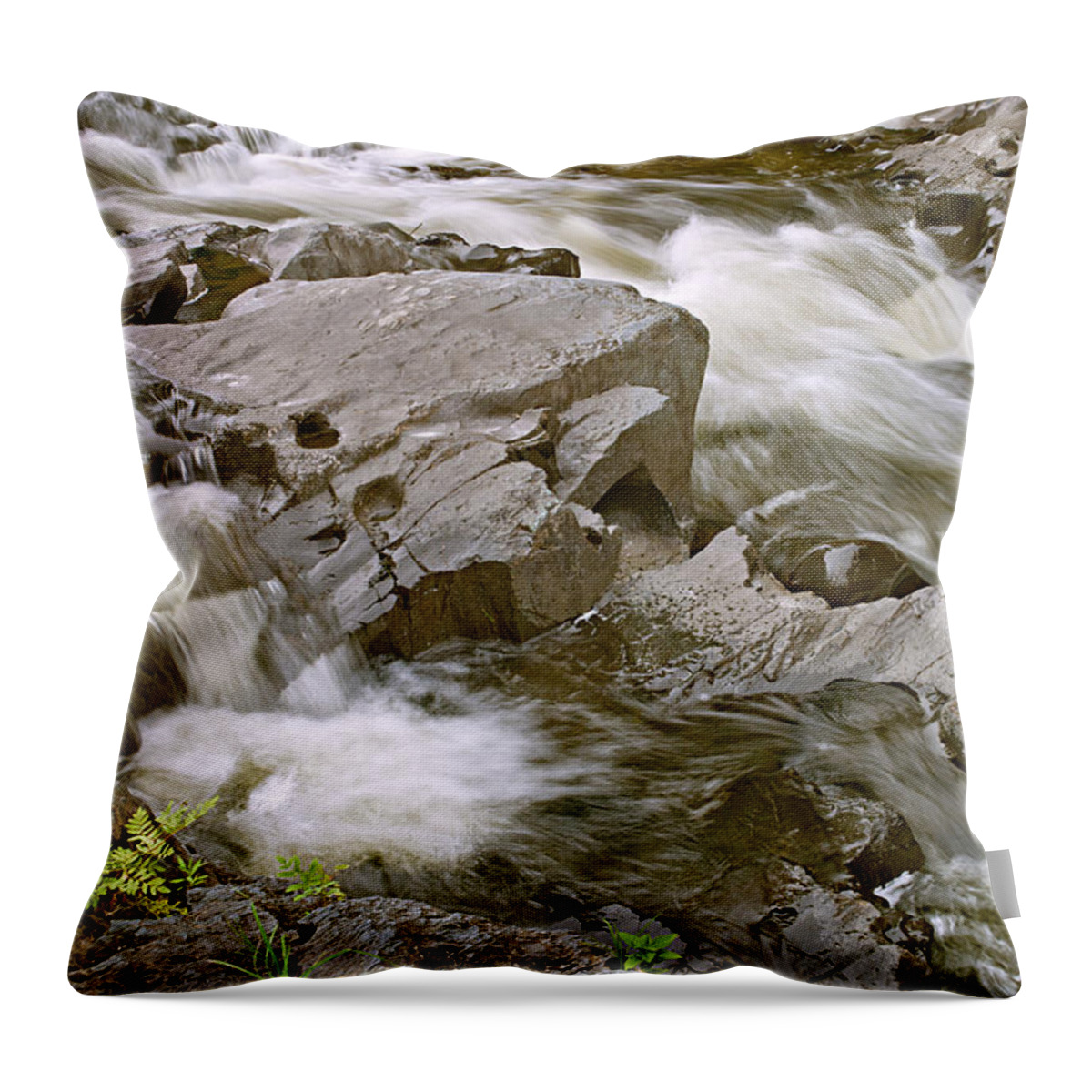 Stream Throw Pillow featuring the photograph Barrow Falls Photo by Peter J Sucy