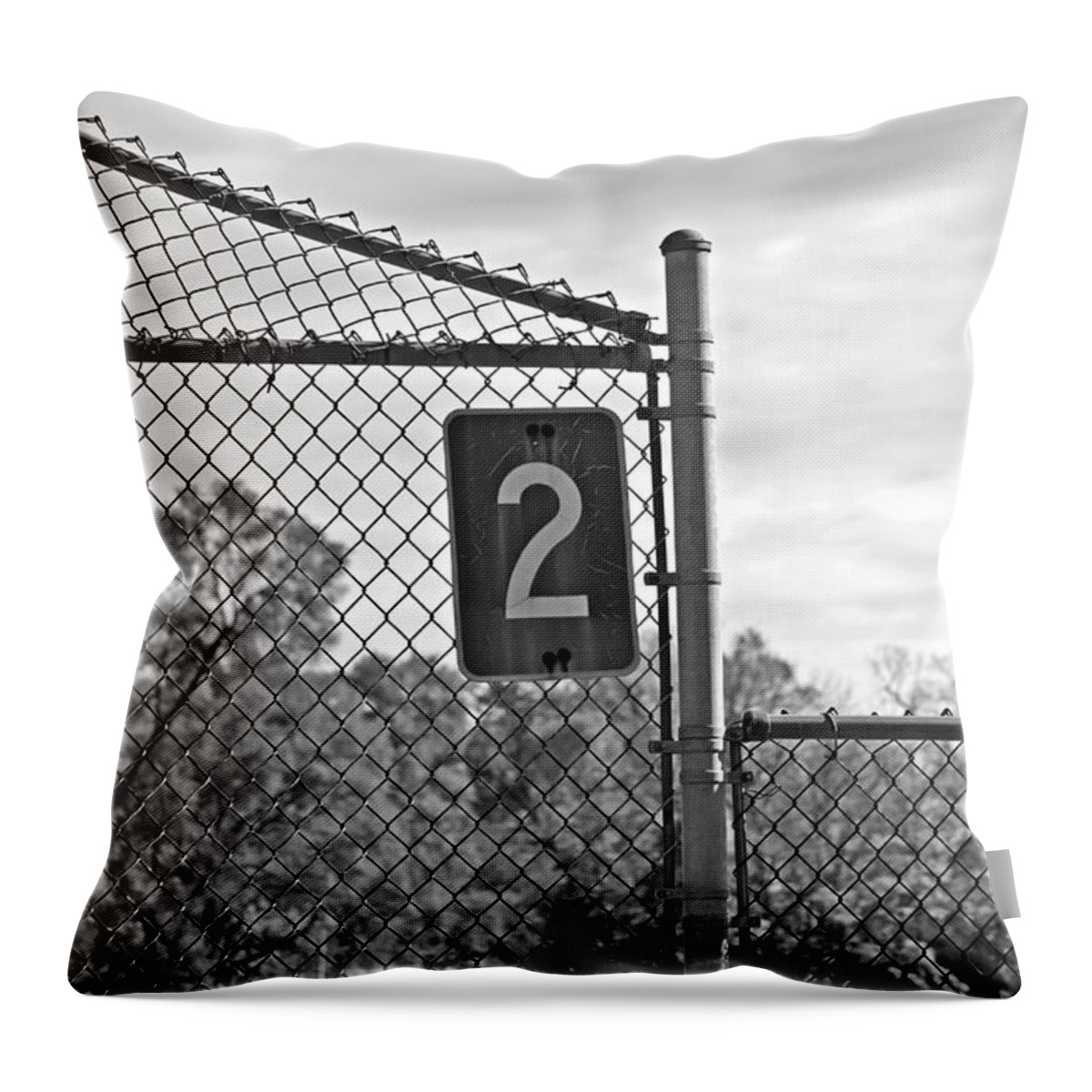 Baseball Field Number Two Throw Pillow featuring the photograph Baseball Field Number Two by Sandra Church