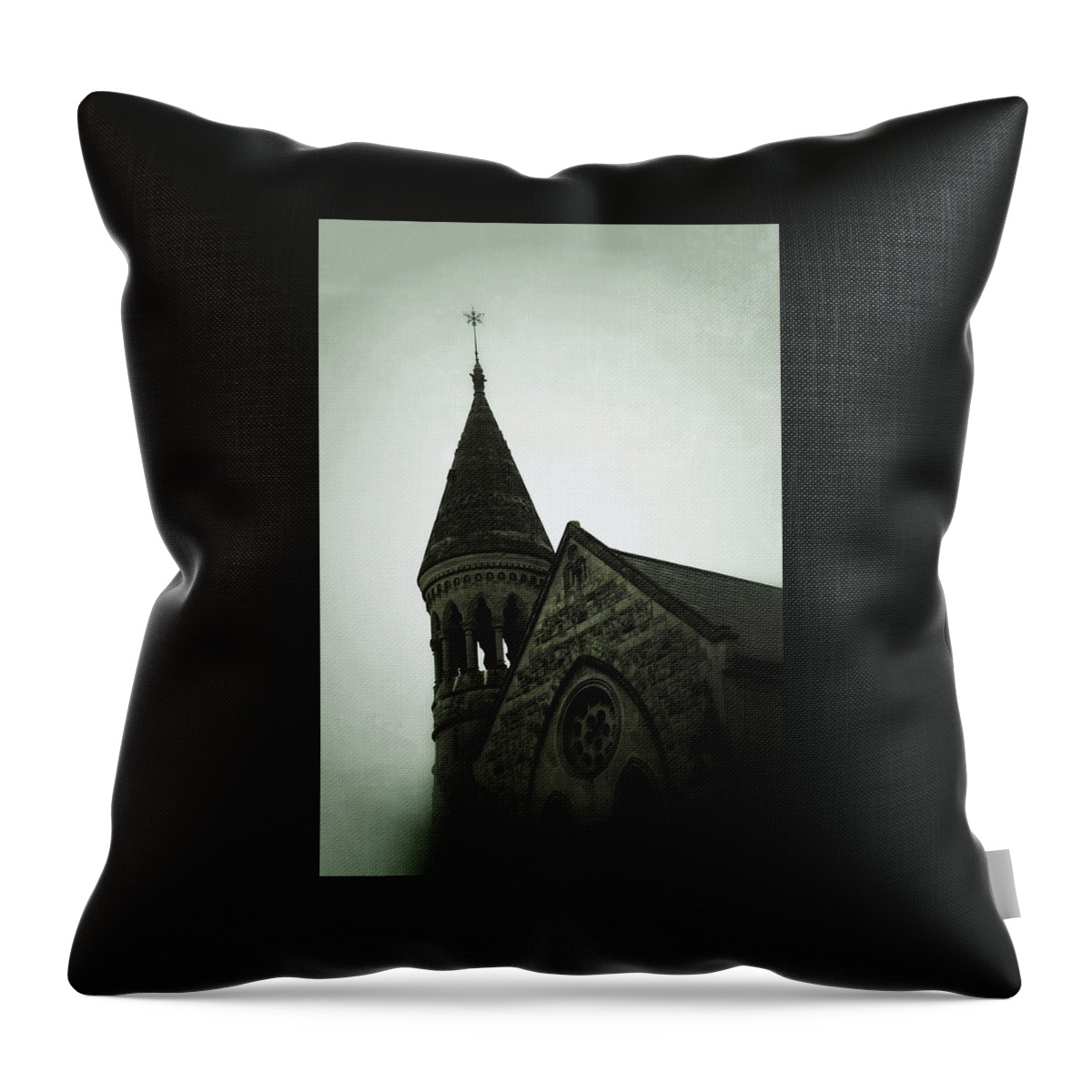 Church Throw Pillow featuring the photograph Bath England Church by Tony Grider
