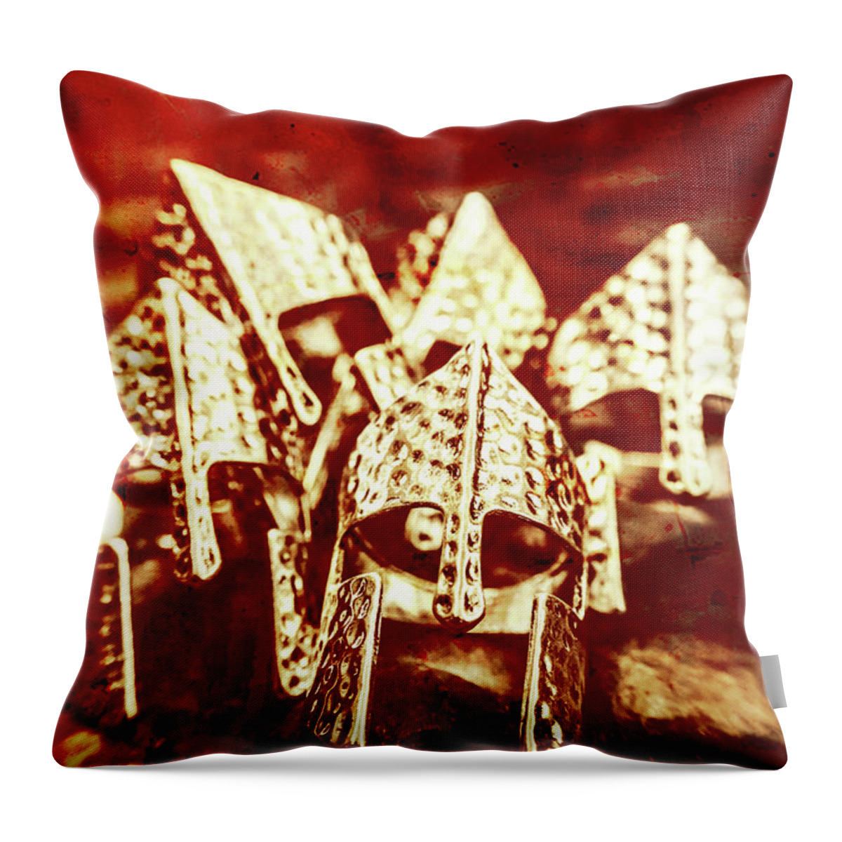 War Throw Pillow featuring the photograph Battlefield of lost empires by Jorgo Photography