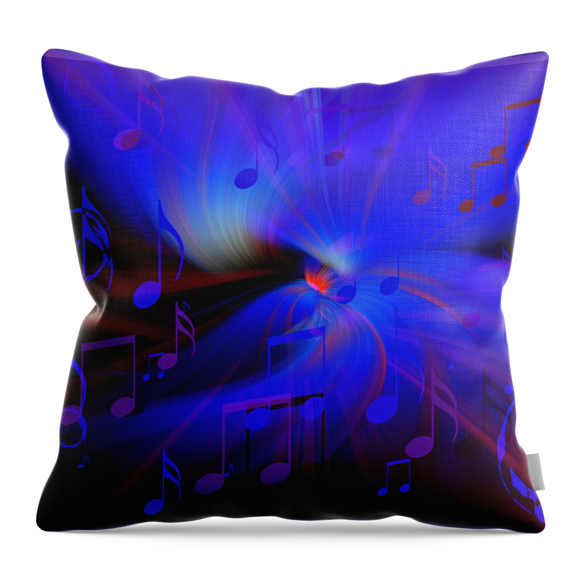Design Throw Pillow featuring the painting B.B's Blues by Mark Myhaver
