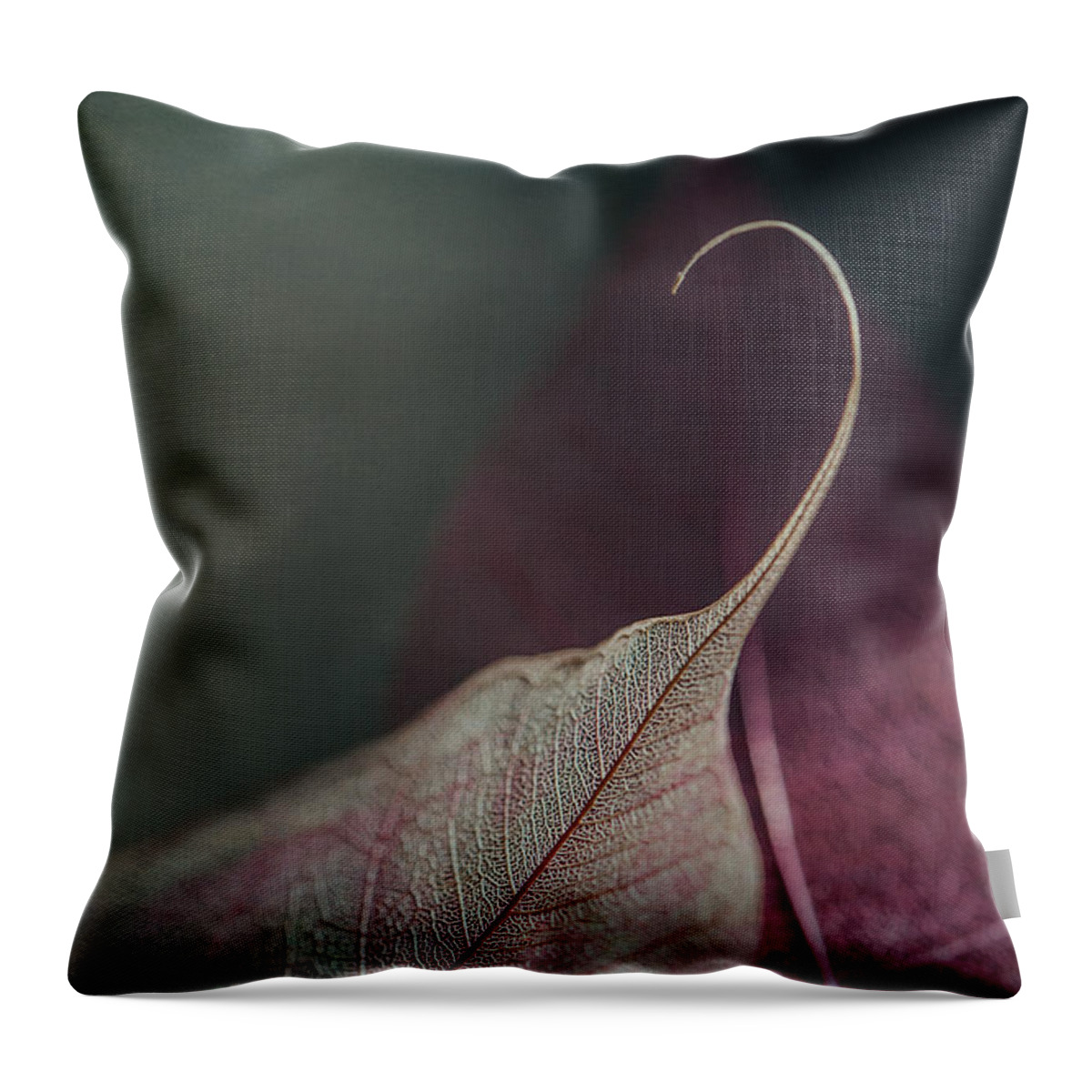Leaves Throw Pillow featuring the photograph Be My Lover by Maggie Terlecki