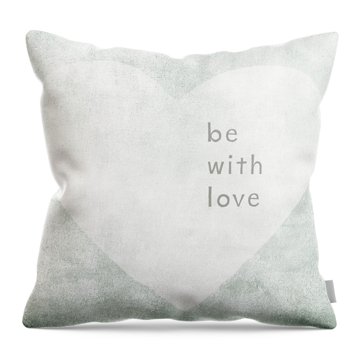 Love Throw Pillow featuring the mixed media Be With Love - Art by Linda Woods by Linda Woods
