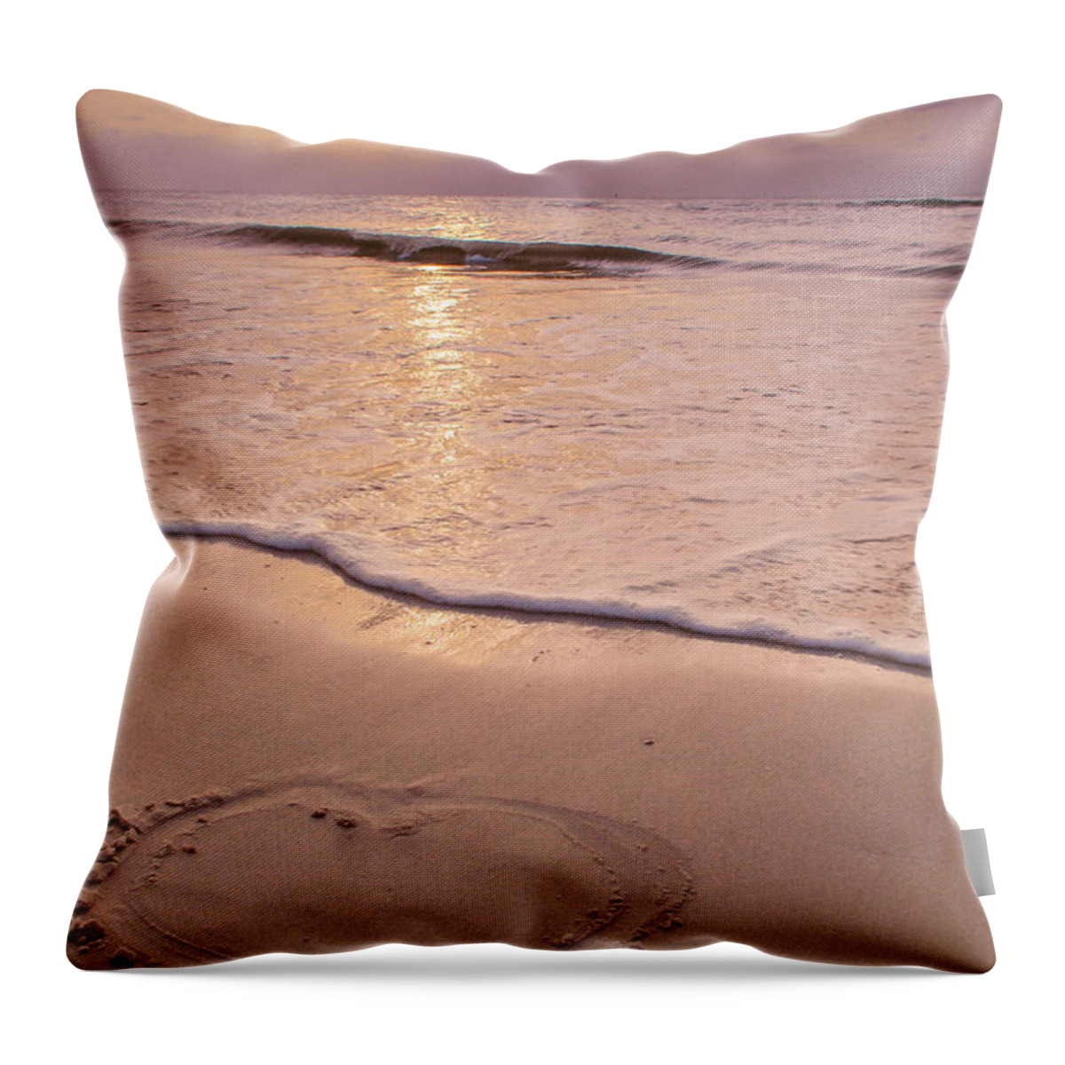 Beach Throw Pillow featuring the photograph Beach Pastel 2 by Pamela Williams