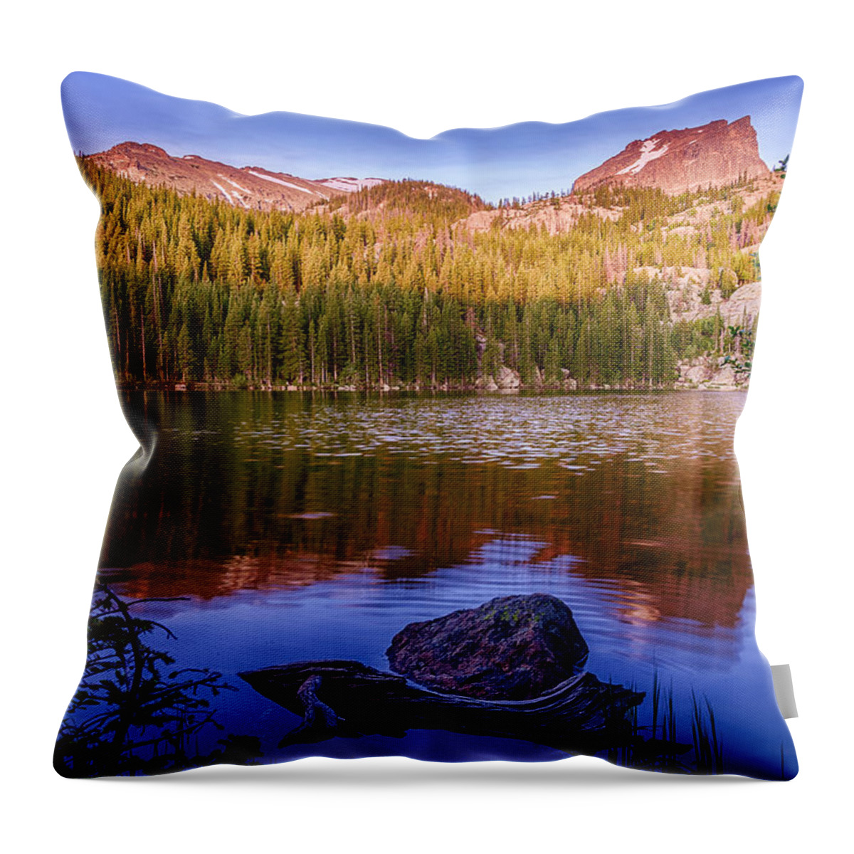 Colorado Throw Pillow featuring the photograph Bear Lake 1 by Mary Angelini