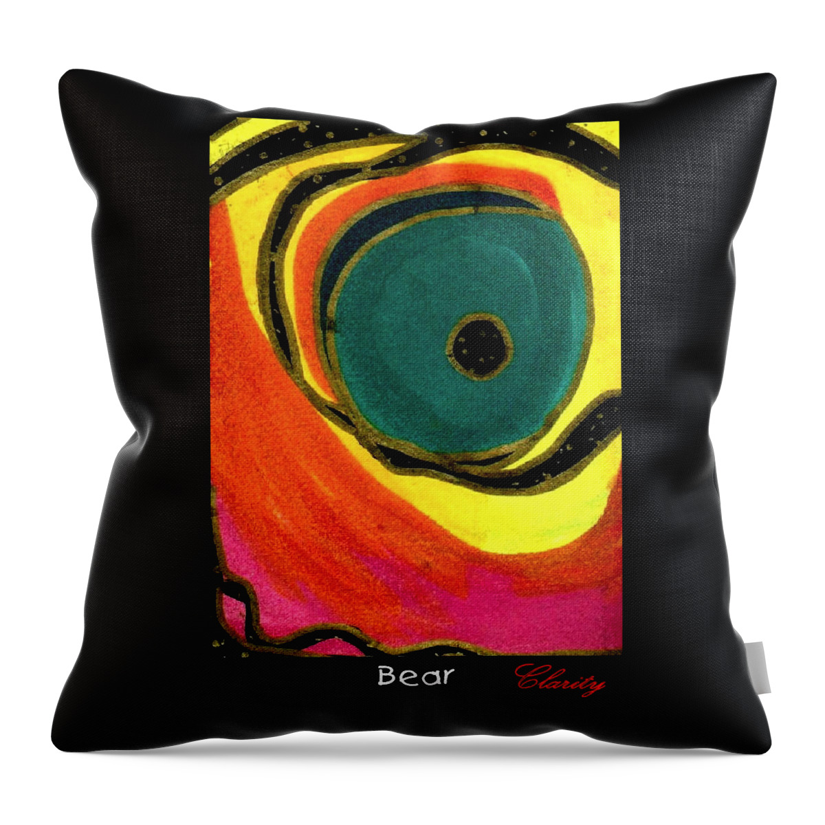 Bear Throw Pillow featuring the painting Bear by Clarity Artists