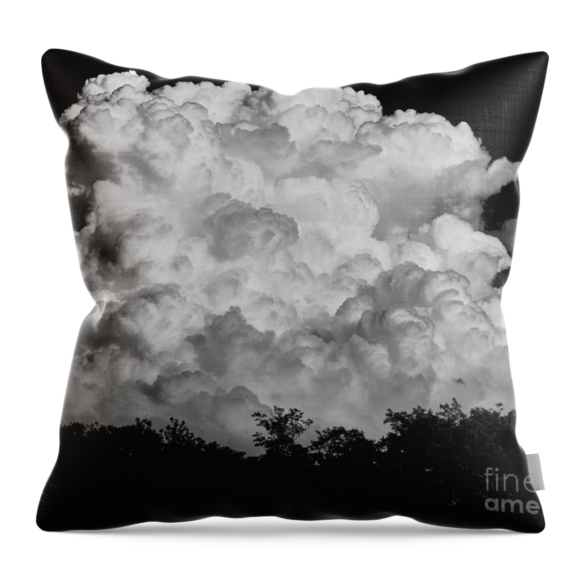 Cloud Throw Pillow featuring the photograph Beautiful Full Cloud by Stanton Tubb