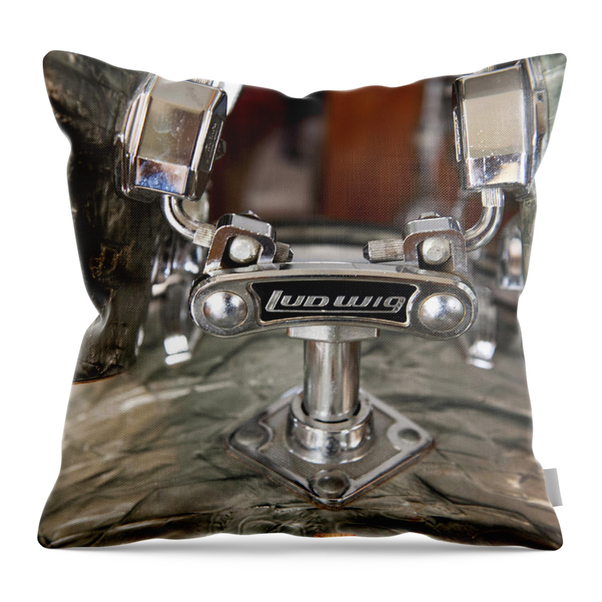 Drums Throw Pillow featuring the photograph Beauty and the Beat by Stephen Anderson