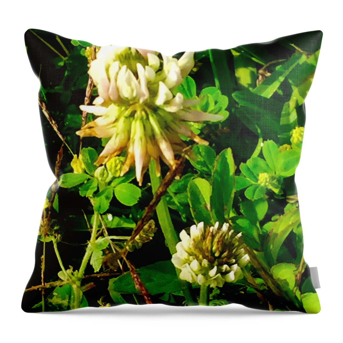 Nature Throw Pillow featuring the photograph Beauty in Weeds by Etta Harris