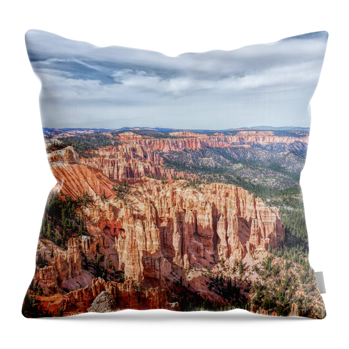Landscape Throw Pillow featuring the photograph Beauty of Bryce by John M Bailey