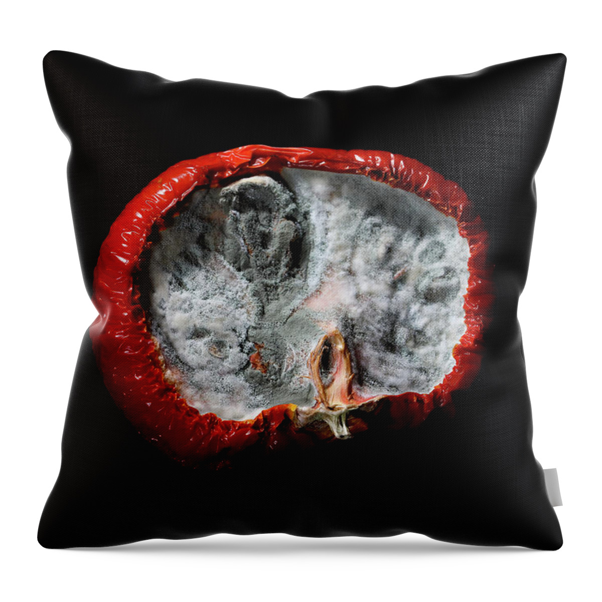 Fungus Throw Pillow featuring the photograph beauty of fungus IV by Hyuntae Kim