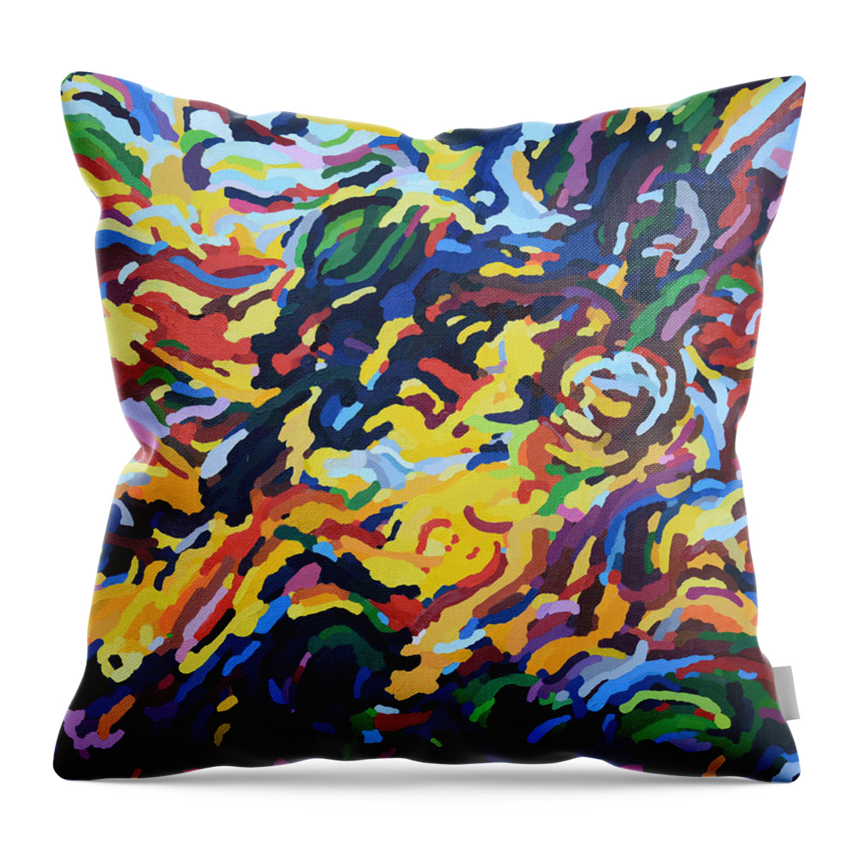  Throw Pillow featuring the painting Beckoning by John Napoli