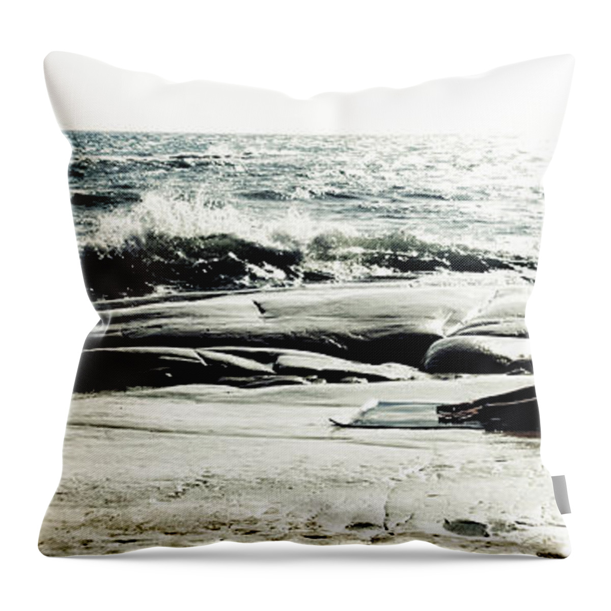 Beach Throw Pillow featuring the photograph Become One by Stelios Kleanthous