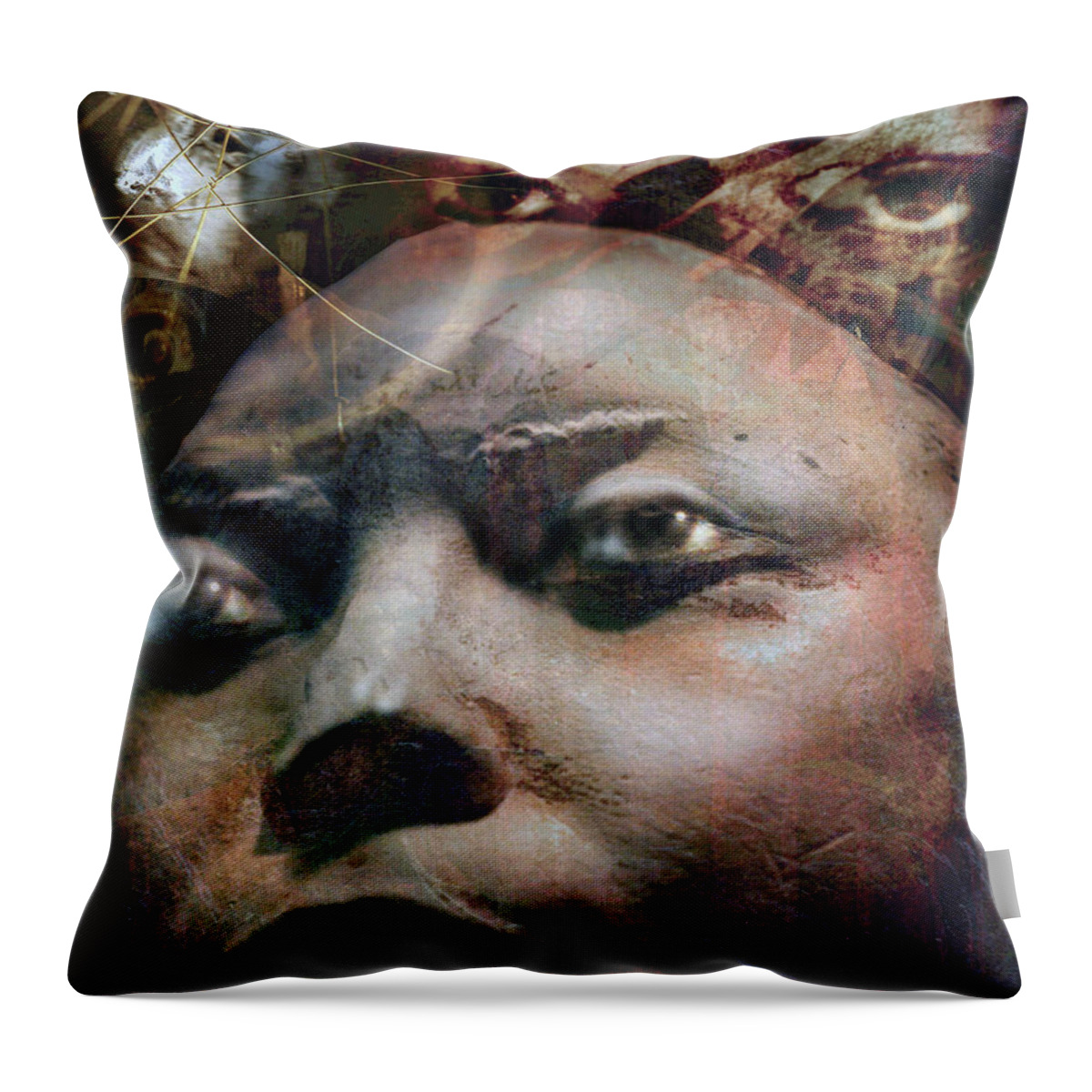 African American Throw Pillow featuring the photograph Becoming by Cora Marshall