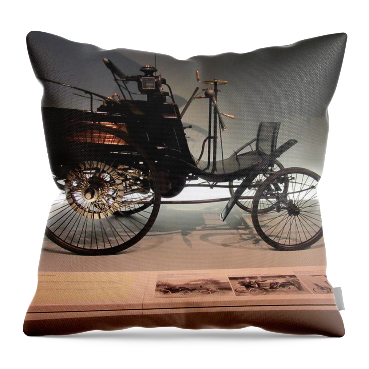 Car Throw Pillow featuring the photograph Before The Car by Vesna Martinjak