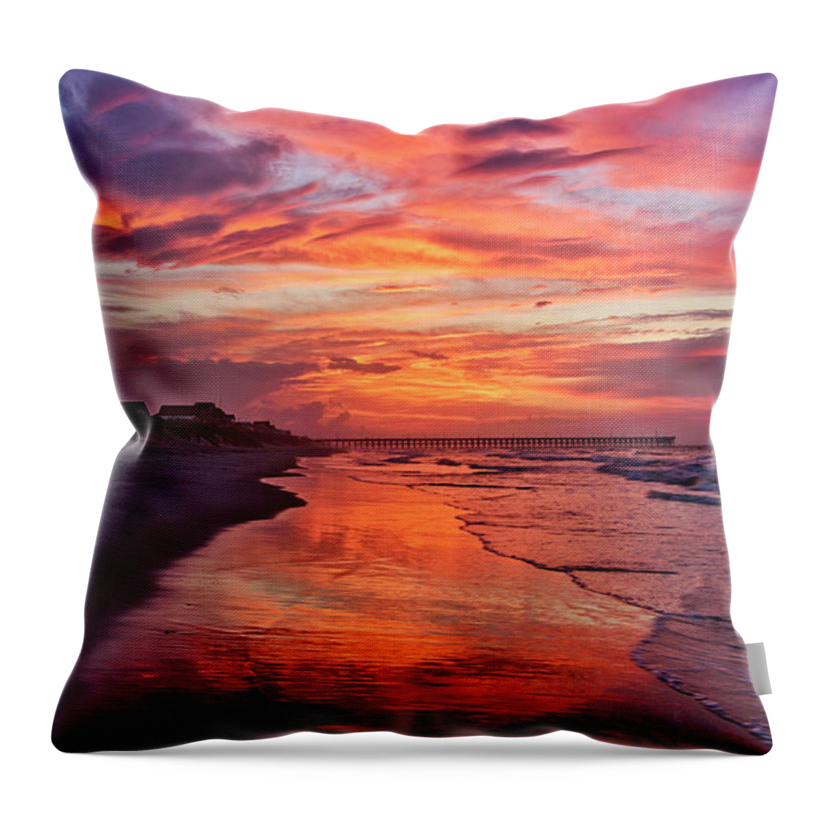 Sunrise Throw Pillow featuring the photograph Before the rise by DJA Images