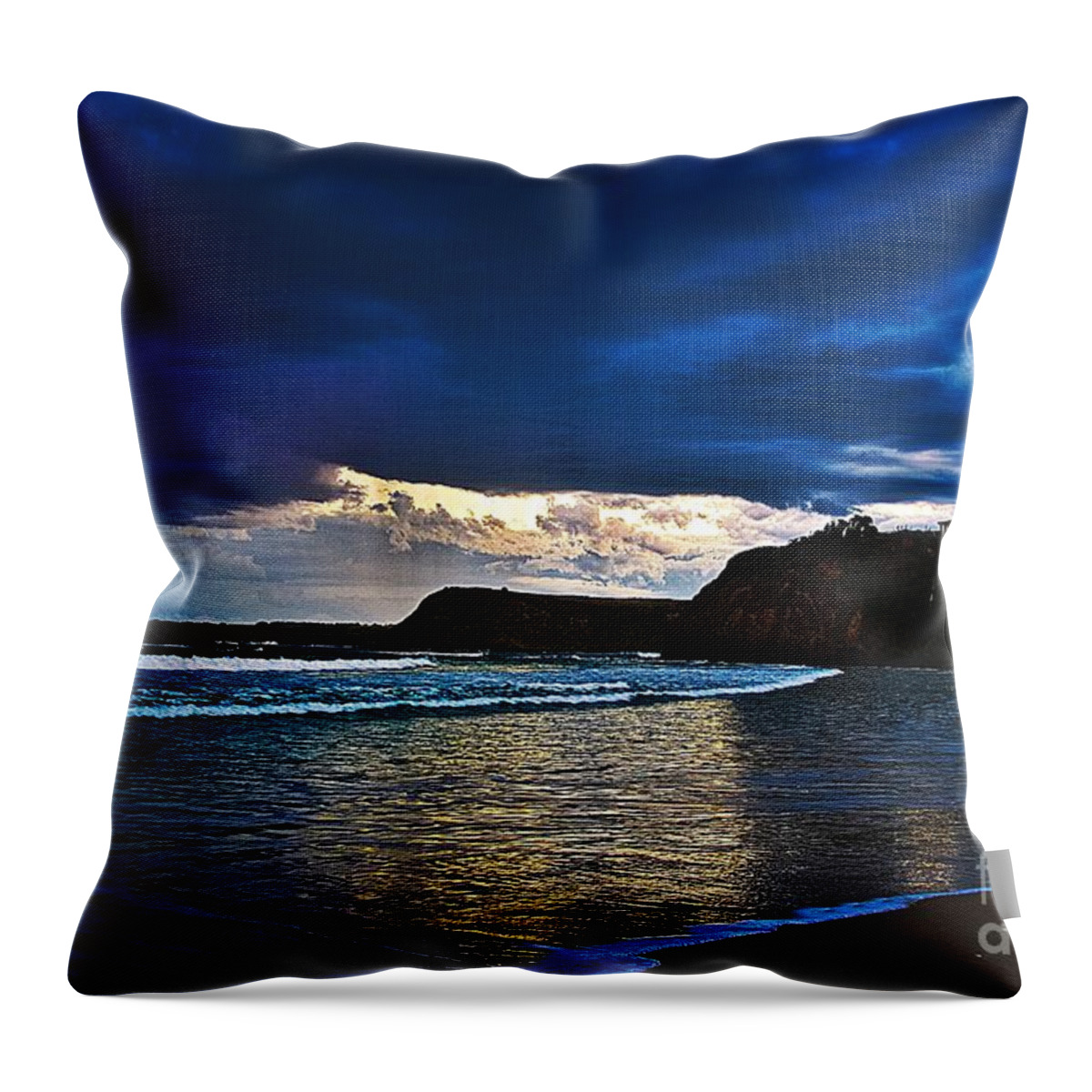 Smiths Beach Throw Pillow featuring the photograph Before the Storm by Blair Stuart