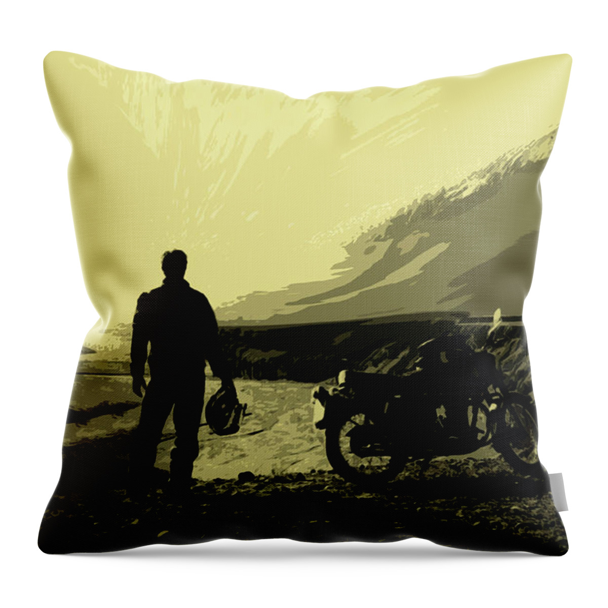 Being In The Movie Throw Pillow featuring the photograph BEING IN The Movie II by Al Bourassa