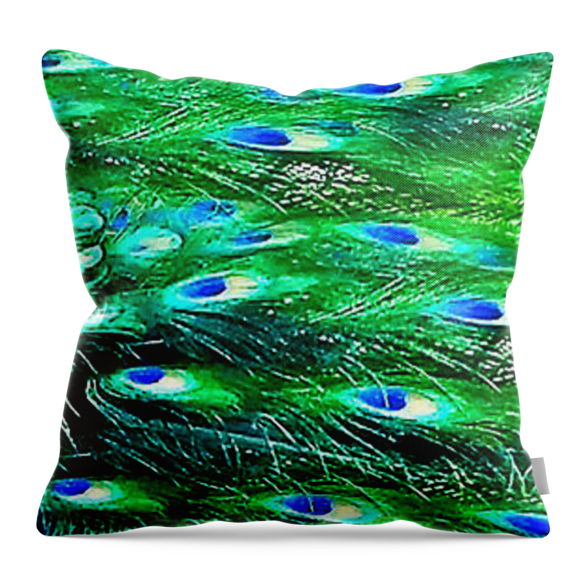 Blue Throw Pillow featuring the photograph Bejeweled by Amanda Smith