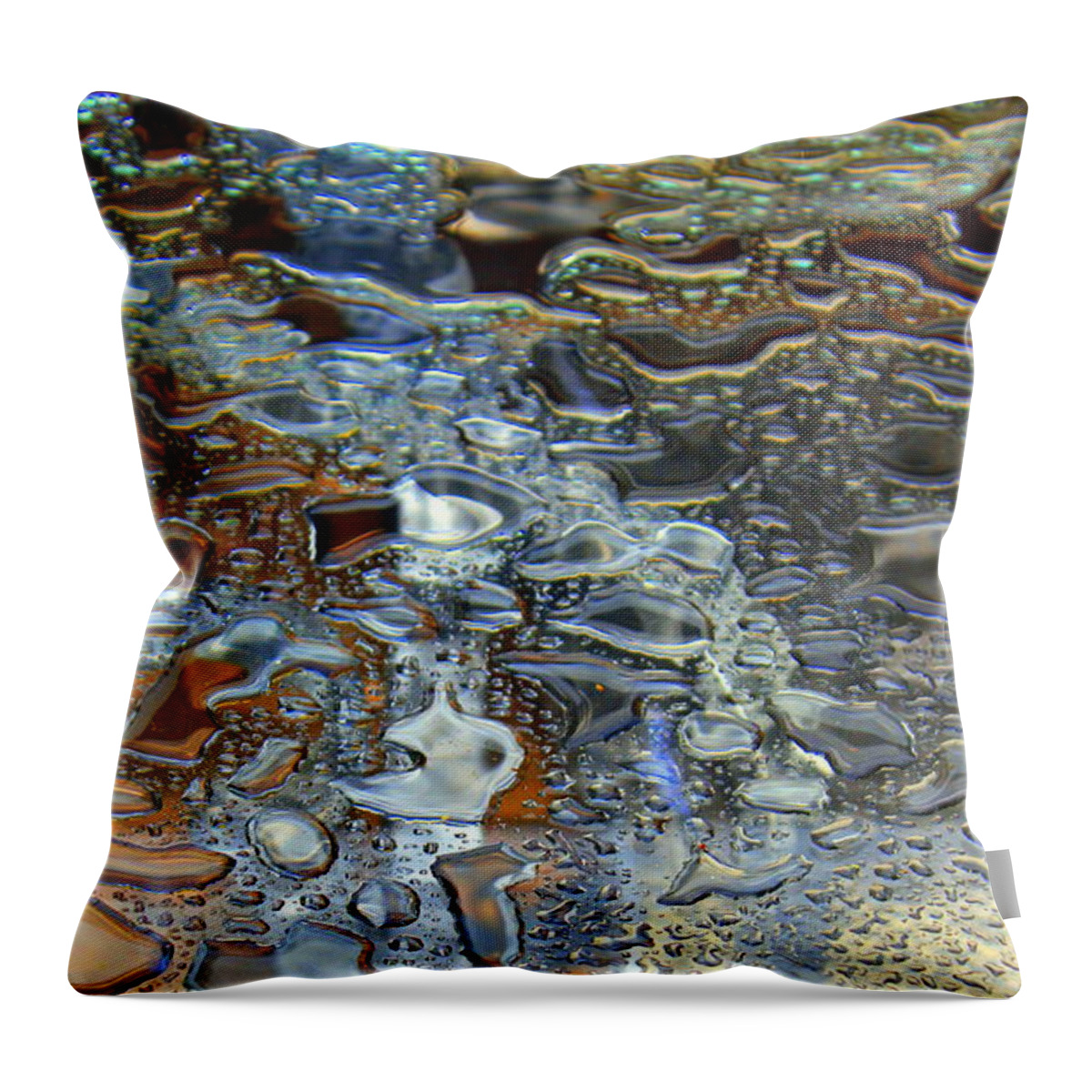 Jeweld Throw Pillow featuring the photograph Bejeweled by Deborah Crew-Johnson