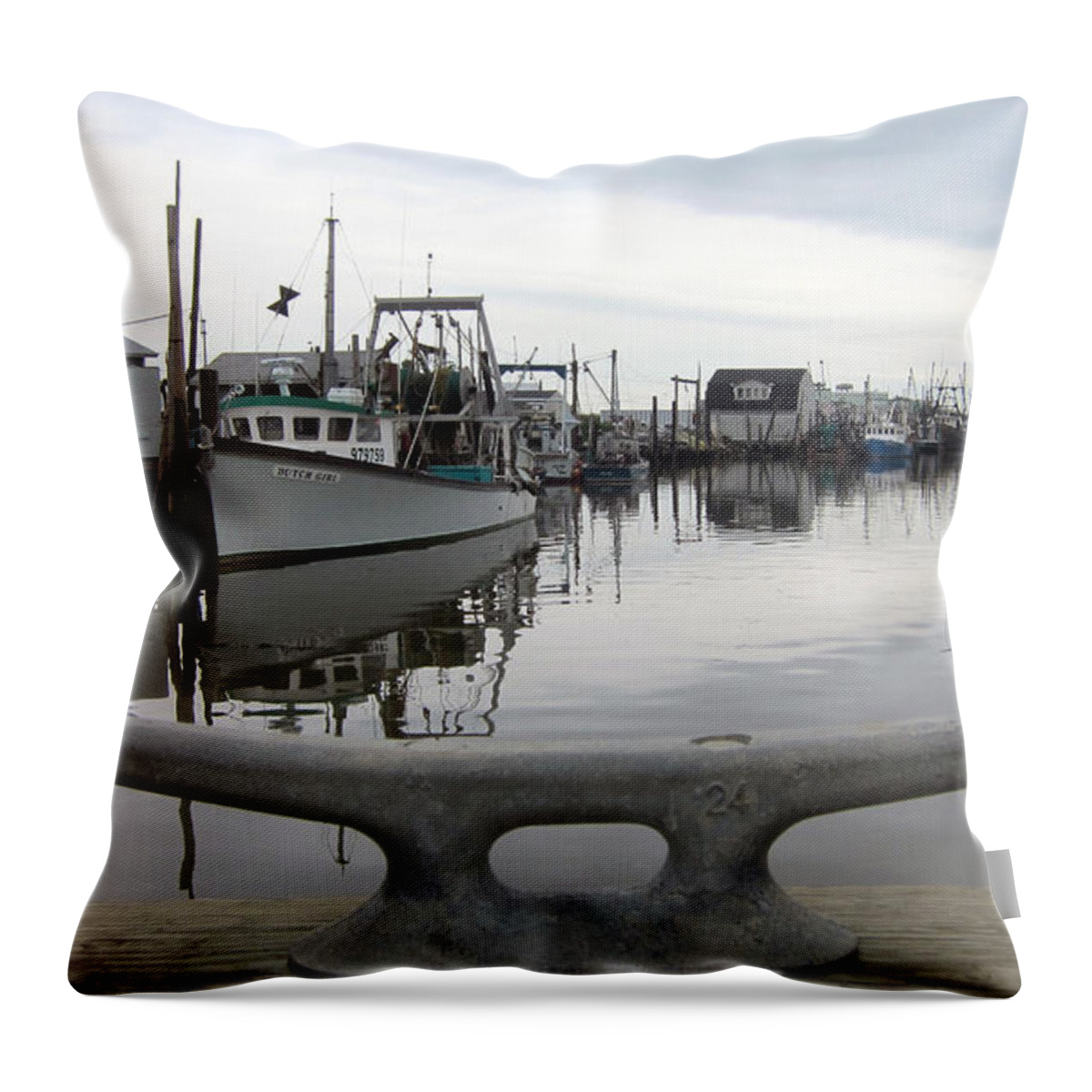 Nj Shore Throw Pillow featuring the photograph Belford NJ 2 by Leonardo Ruggieri