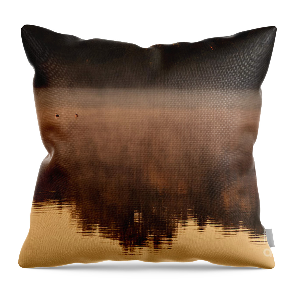 Mist Throw Pillow featuring the photograph Bev's Retreat by Tamyra Ayles