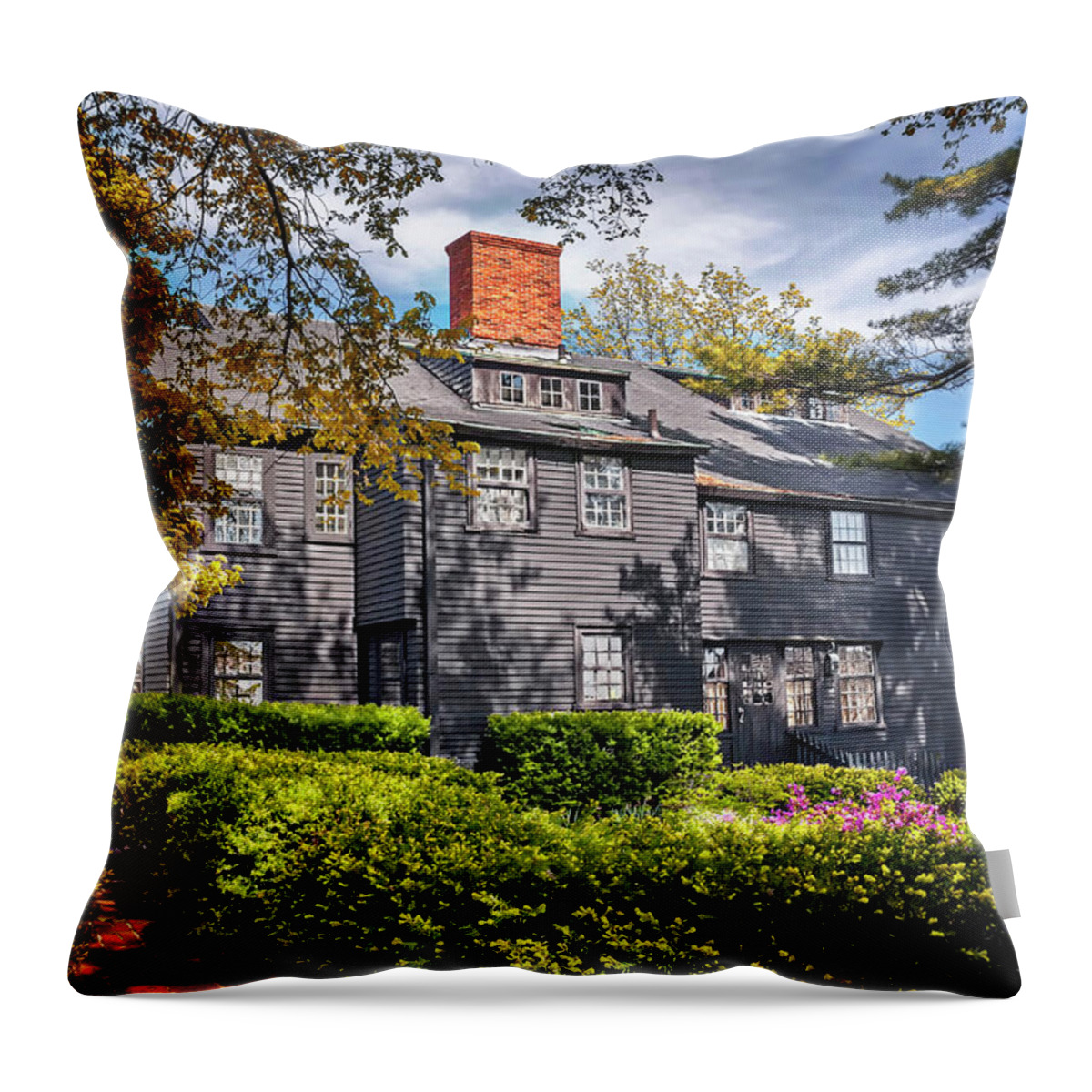 Salem Throw Pillow featuring the photograph Bewitching Salem by Carol Japp