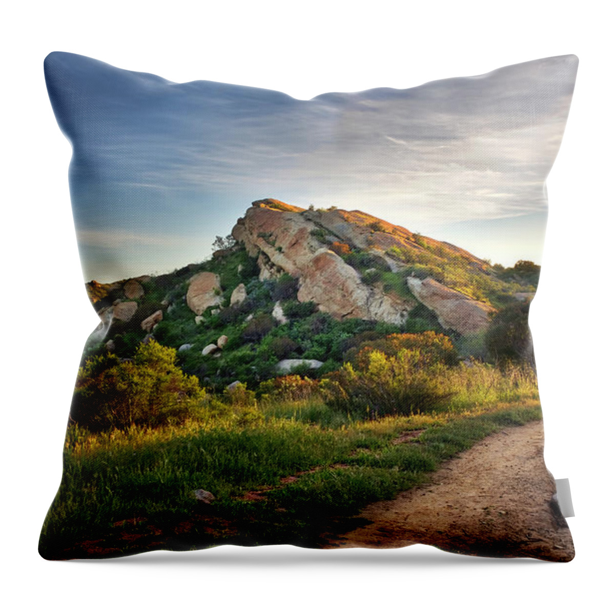 Big Rock Throw Pillow featuring the photograph Big Rock by Endre Balogh