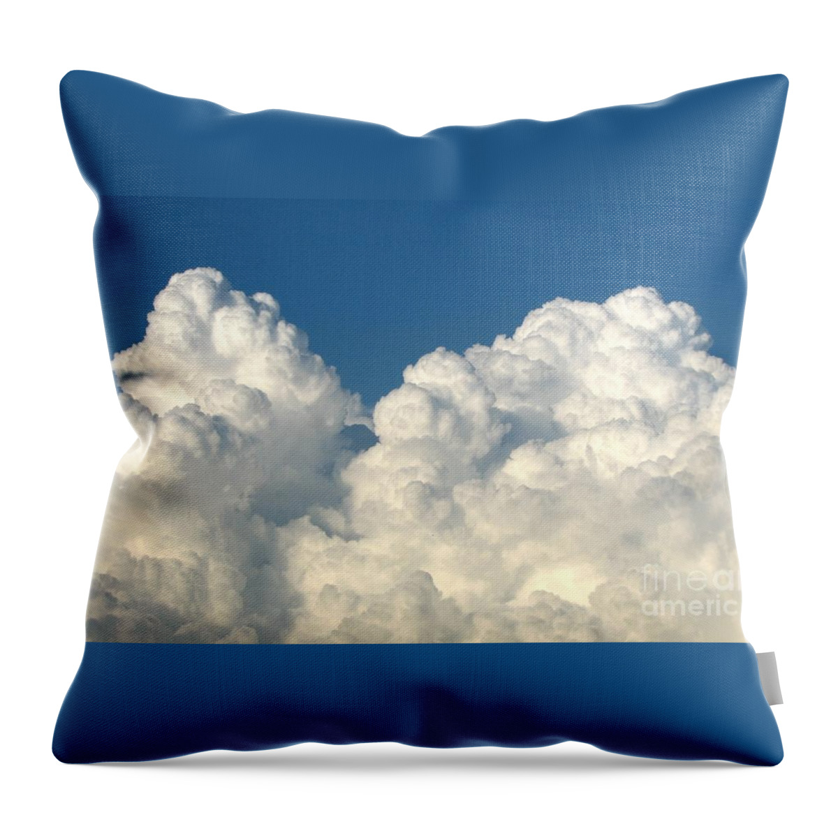 Clouds Throw Pillow featuring the photograph Billowing Clouds 1 by Rose Santuci-Sofranko