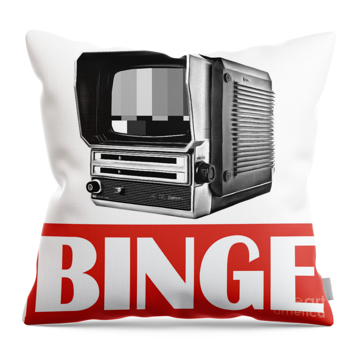 Binge Throw Pillow featuring the photograph Binge by Edward Fielding