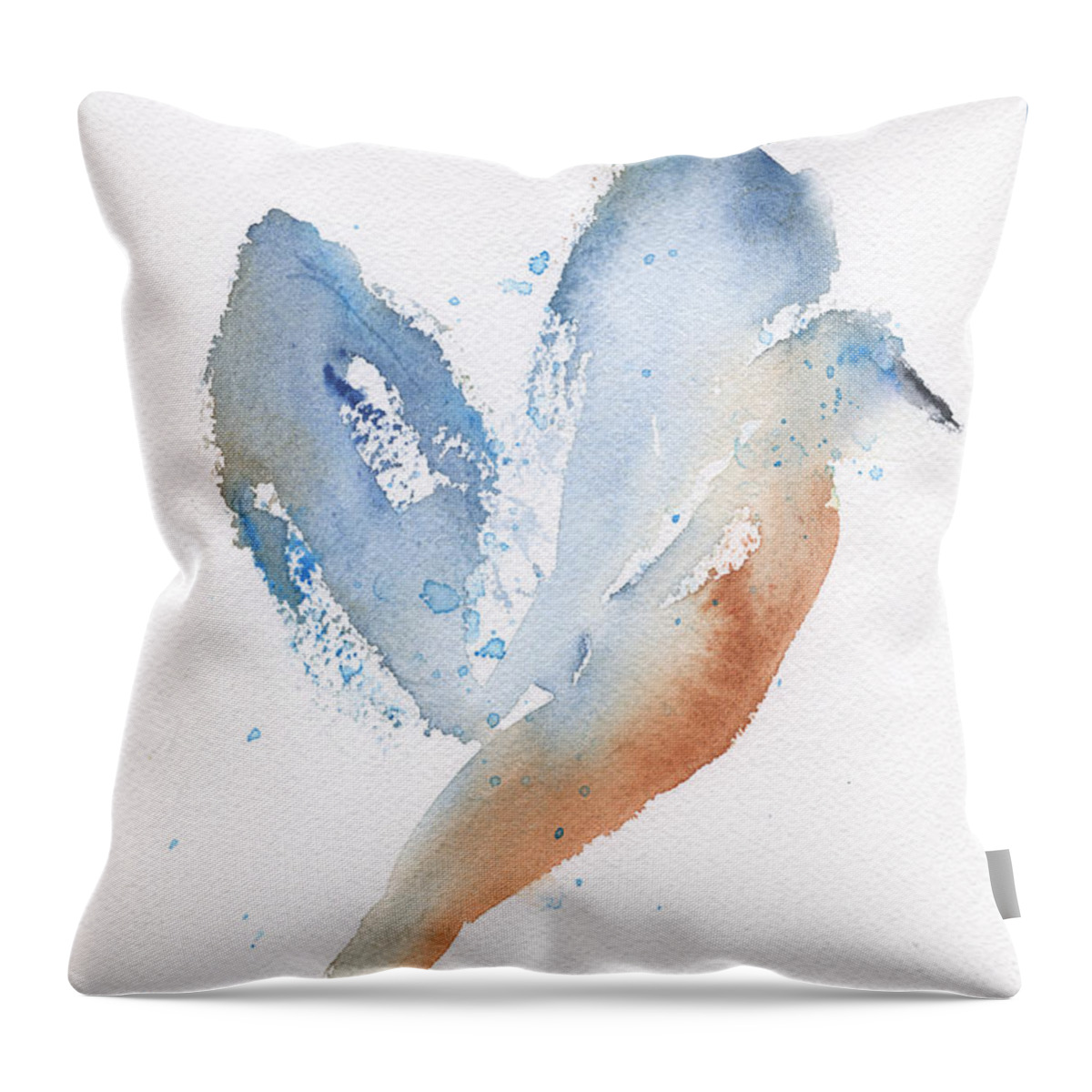 Bird Takes Flight Throw Pillow featuring the painting Bird Takes Flight by Frank Bright