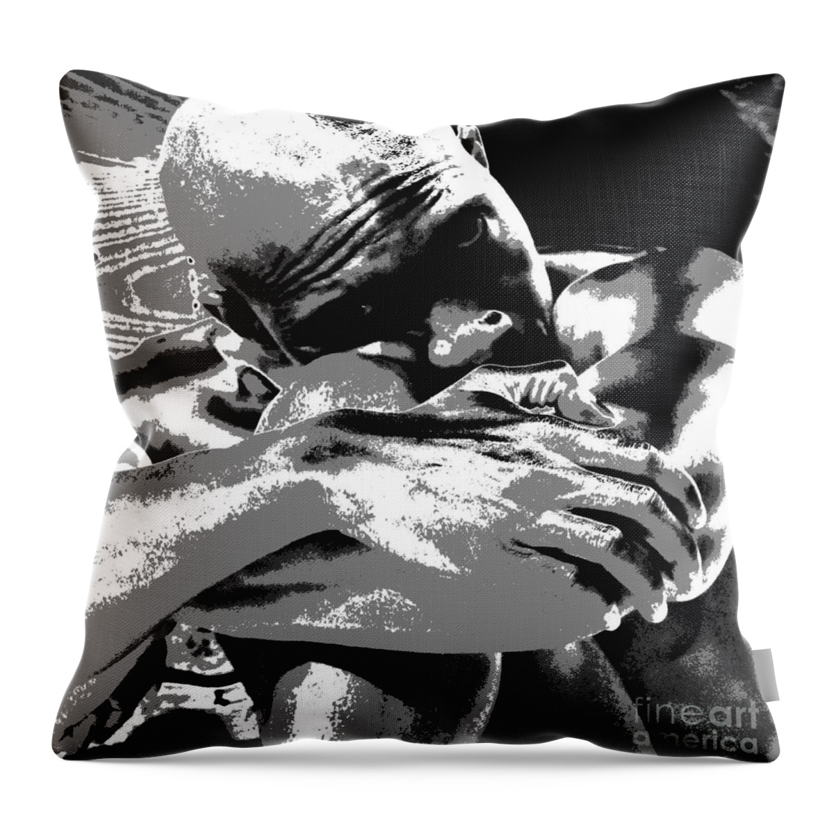 Figure Throw Pillow featuring the photograph Bits and Pieces by Robert D McBain