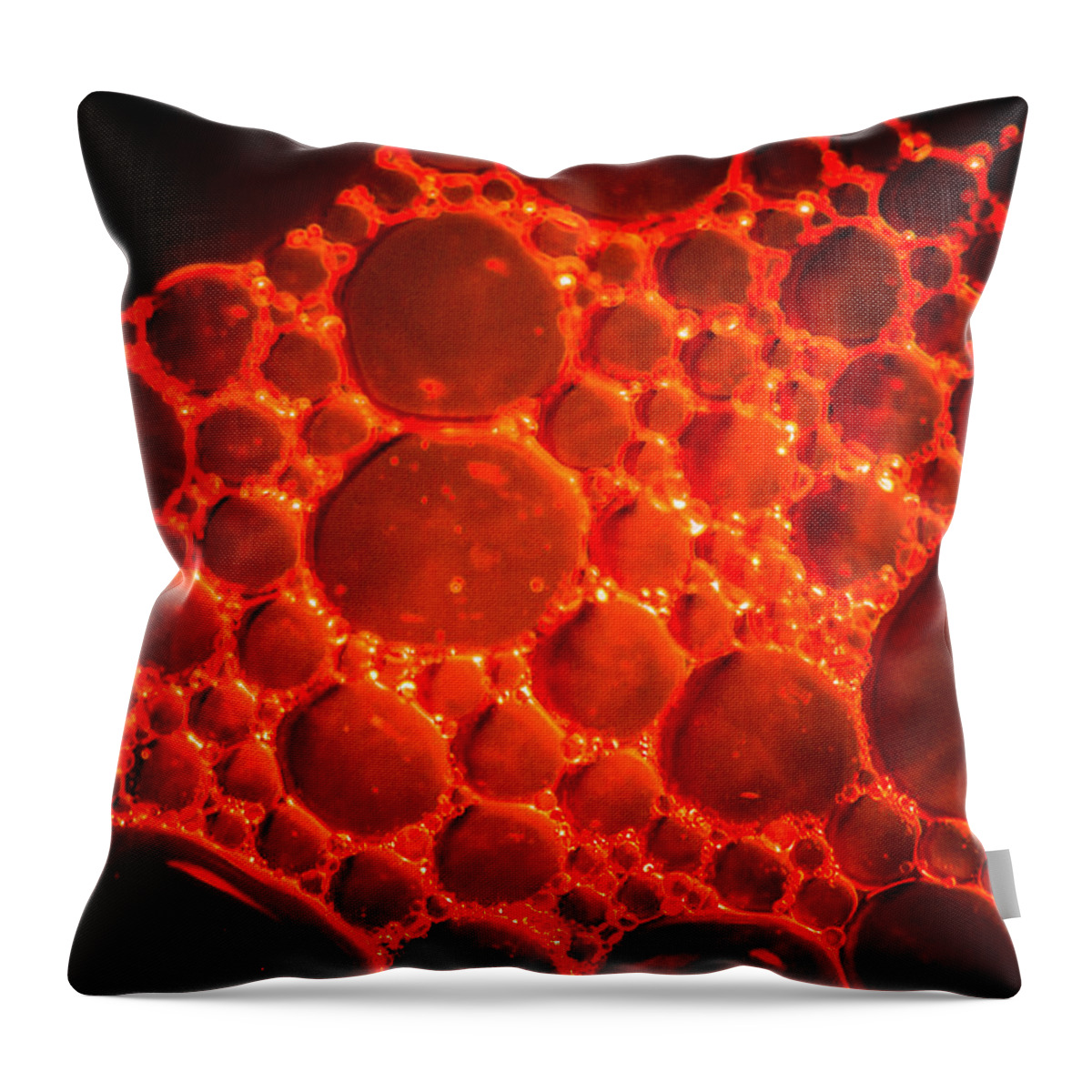 Oil Throw Pillow featuring the photograph Black Rock Lava by Bruce Pritchett