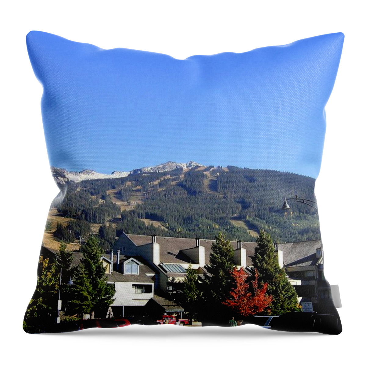 2010 Olympics Throw Pillow featuring the photograph Blackcomb Mountain by Will Borden