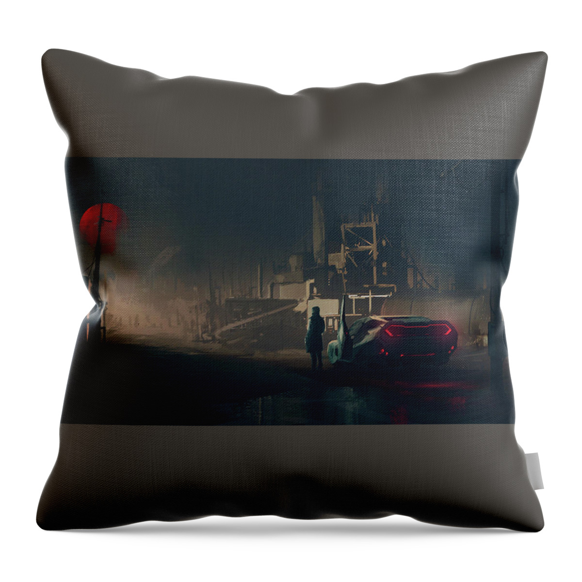Blade Runner 2049 Throw Pillow featuring the digital art Blade Runner 2049 by Maye Loeser