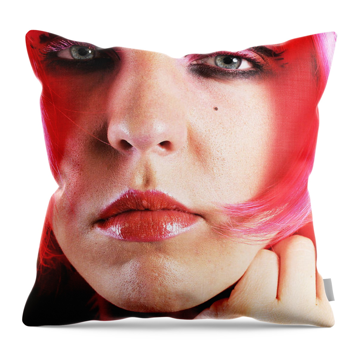 Artistic Throw Pillow featuring the photograph Blaze by Robert WK Clark