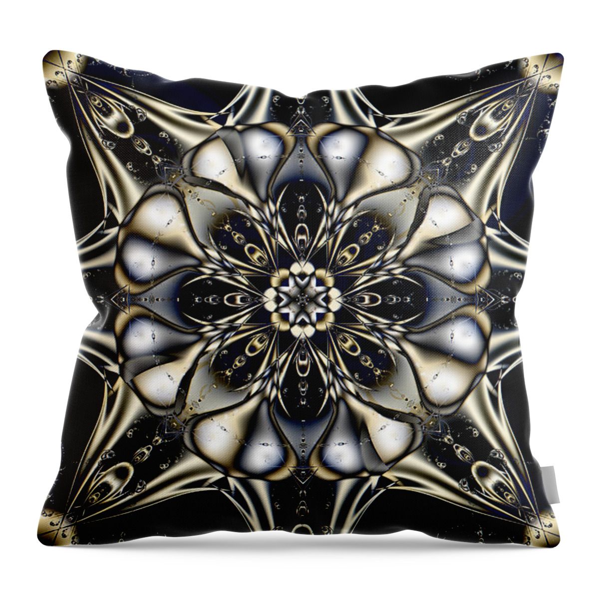 Abstract Throw Pillow featuring the digital art Blingo by Jim Pavelle